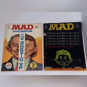 2 Vintage 1969 MAD Magazine bundle